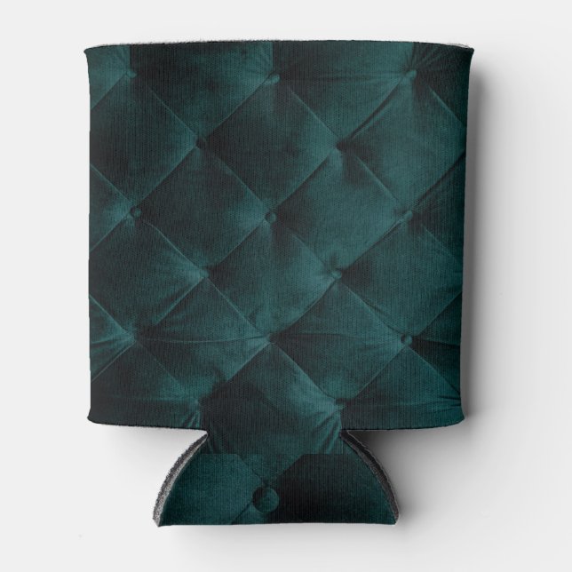 Velvet Green: Malachite Textile Elegance Dosenkühler (Vorderseite)