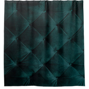 Velvet Green: Malachite Textile Elegance Duschvorhang