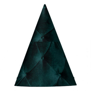 Velvet Green: Malachite Textile Elegance Partyhütchen