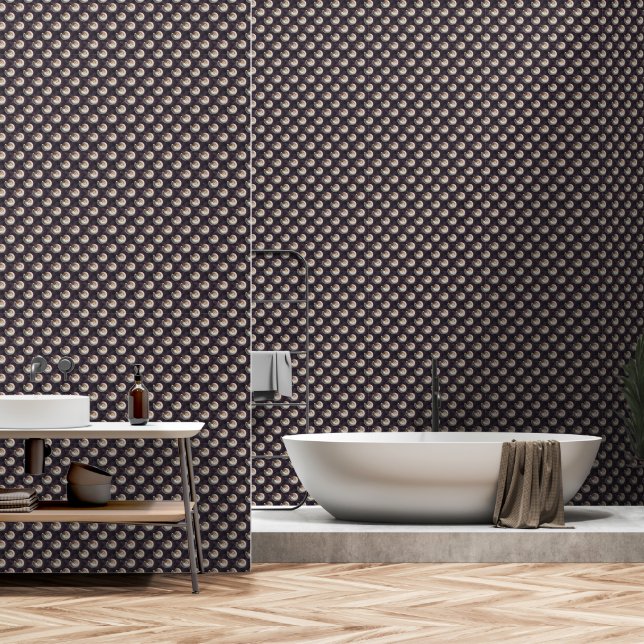 Velvet Nautilus Drift  Tapete (Badezimmer)