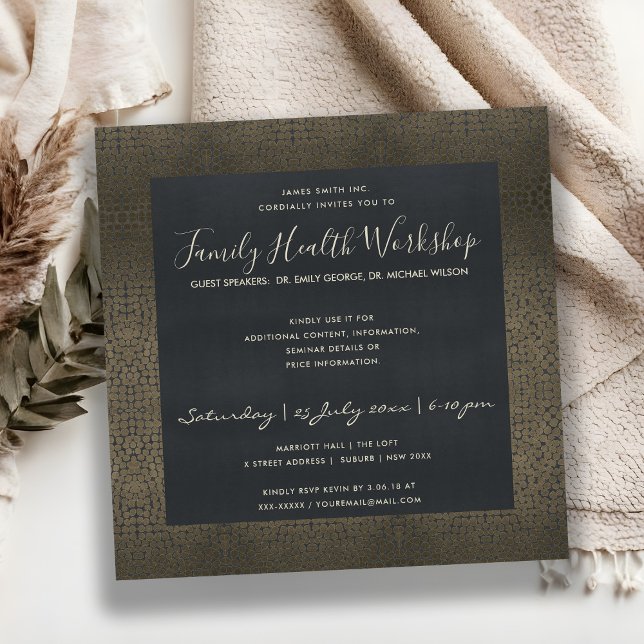 VELVET NAVY IMITATS COPPER MOSAIC DOTS WORKSHOP ER EINLADUNG (Von Creator hochgeladen)