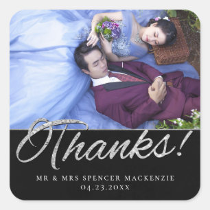 Velvet Onyx Grunge   Vampy Jet Black Danke Foto Quadratischer Aufkleber