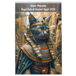 Velvet Pharaohs – Regal Cats of Ancient Egypt 2026 Kalender