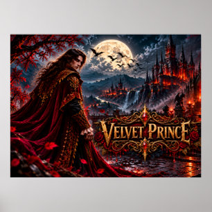 Velvet Prince Gothic Vampir Fantasy Poster