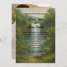 Velvet Rapids Photo Wedding Invitation