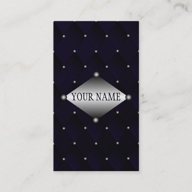 Velvet und Stahl Visitenkarte (Vorderseite)