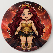 Velvet Universe Zodiac — Löwe Golden Flame Knopf