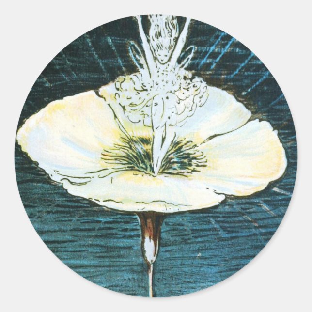 Velveteen Rabbit Blume Rundaufkleber Runder Aufkleber (Vorderseite)