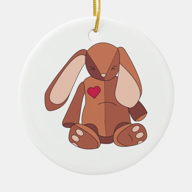 Velveteen Rabbit Keramik Ornament (Vorne)