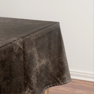 Velvety Bronze Damask   Brown Baroque Grunge Tischdecke