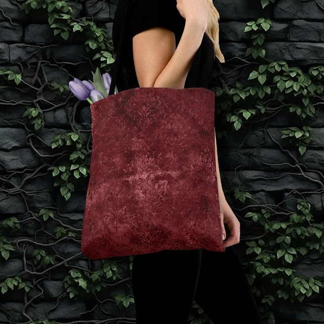 Velvety Henna Damask | Red Distressed Grunge (Von Creator hochgeladen)