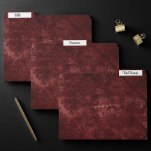 Velvety Henna Damask | Red Distressed Grunge