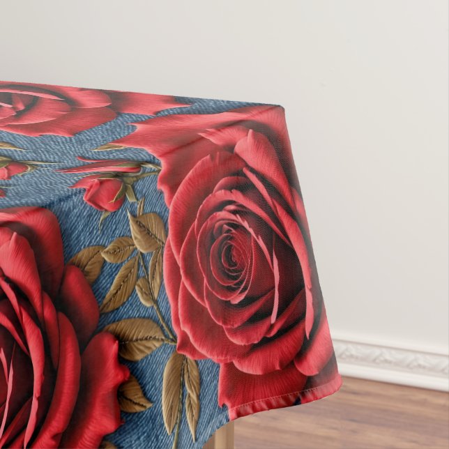 Velvety Red Roses  Tischdecke (Beispiel)