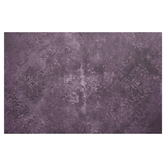 Velvety Wine Damask | Bordeaux Sangria Glam Stoff (Yard (91,4 cm))