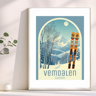 Vemdalen Härjedalen Schweden Skigebiet Poster