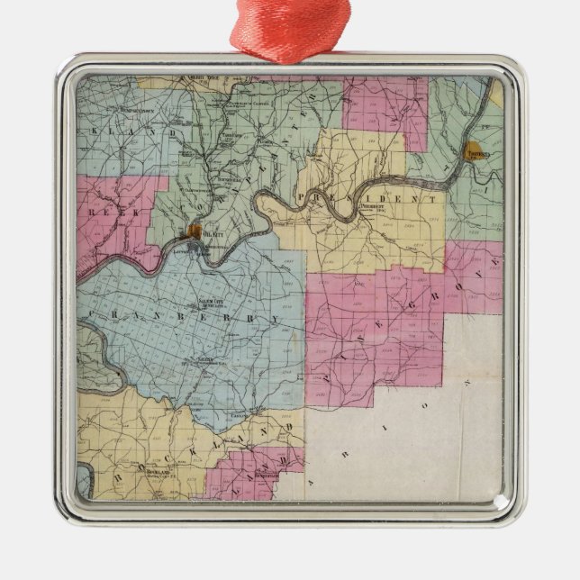 Venango Co, PA Ornament Aus Metall (Vorne)