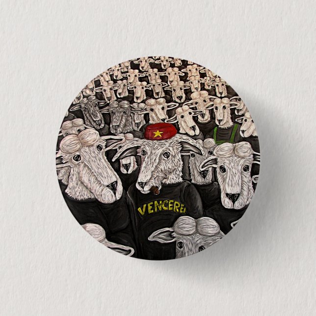Venceremos Knopf Button (Vorderseite)