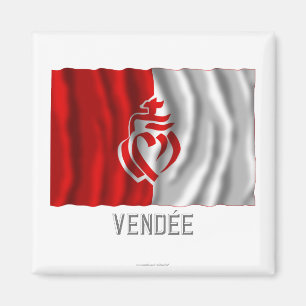 Vendée-Waving-Fahne mit Namen Magnet