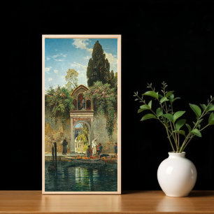 Venedig, am Tor des Klosters San Lazzaro Poster
