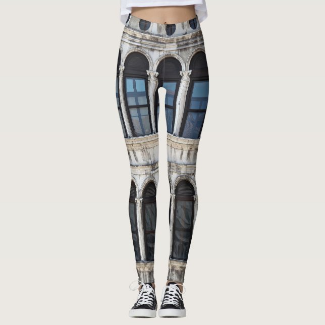 Venedig Arch Windows: San Marco-Ansicht Leggings (Vorderseite)
