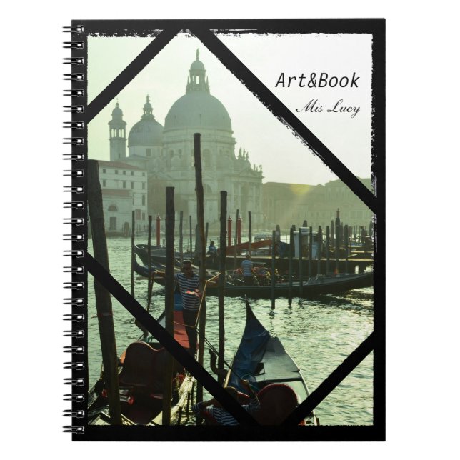 Venedig, Architektur, Gondeln (Notebook) Notizblock (Vorderseite)