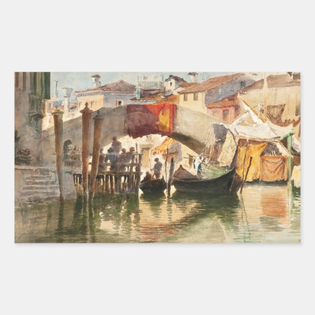 Venedig-Aufkleber von Roussoff Rechteckiger Aufkleber (Vorderseite)