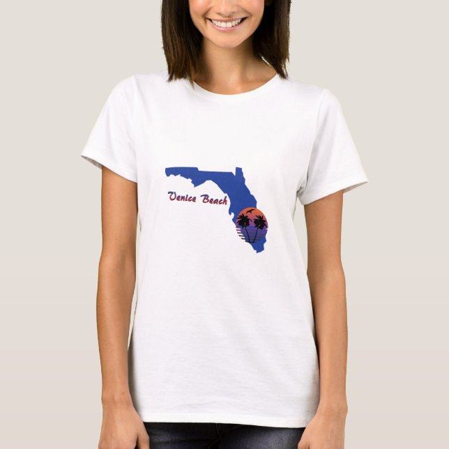 Venedig Beach Florida T-Shirt (Vorderseite)