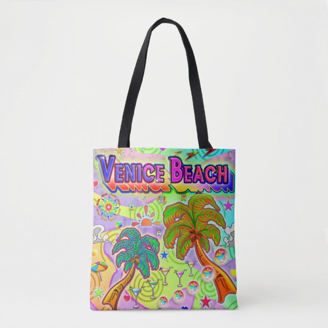 Venedig Beach Urlaub Ziel Tote Tasche (Vorderseite)