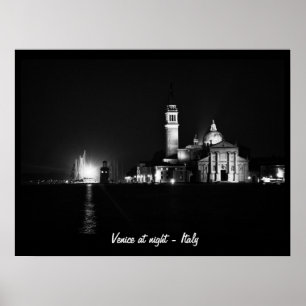 Venedig bei Nacht, Italien Nr. 1 (Poster) Poster