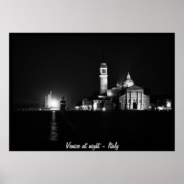 Venedig bei Nacht, Italien Nr.1 (Poster) Poster (Vorne)
