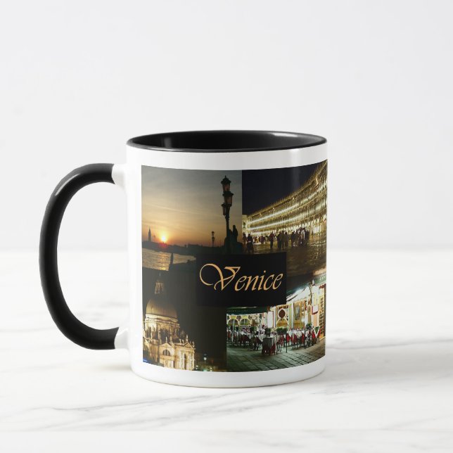Venedig bei Nacht Tasse (Links)