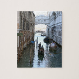 Venedig berühmte Seufzerbrücke, Venedig Italien Puzzle