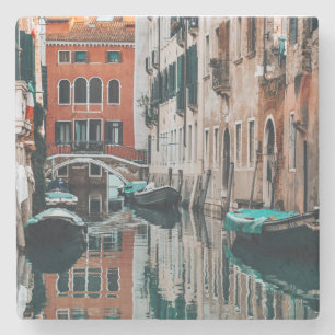 Venedig Boote Steinuntersetzer