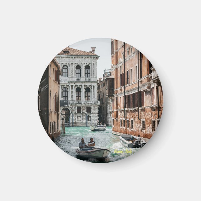 Venedig Bootskanal Magnet (Vorne)
