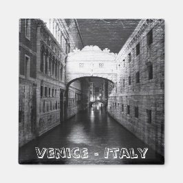 Venedig Brücken bei Nacht (Kühlschrankmagnet) Magnet