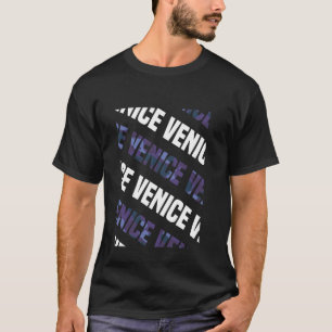 Venedig Camouflage Muster Lila Camouflage T-Shirt