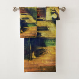 Venedig Canal Balcony Malerei Badhandtuch Set