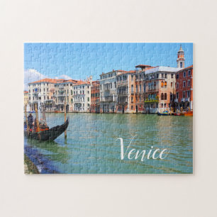 Venedig Canal & gondola, Venezia Italien Puzzle