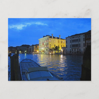 Venedig - Canal Grande bei Nacht Postkarte