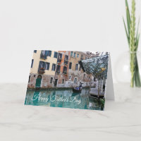 Venedig Canal Vatertag Card
