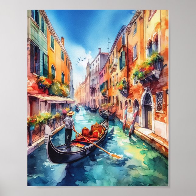 Venedig Canals - Italien Poster (Vorne)