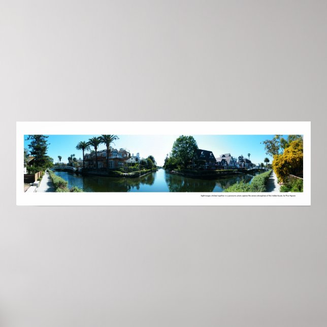 Venedig Canals Panorama Poster (Vorne)