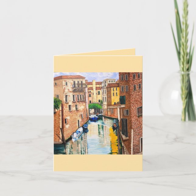 „Venedig“ Dankeskarte (Vorderseite)