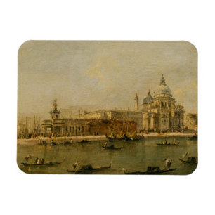 Venedig das Dogana und Santa Maria della Gruß Magnet