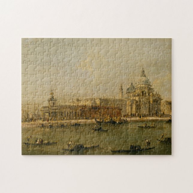 Venedig das Dogana und Santa Maria della Gruß Puzzle (Horizontal)