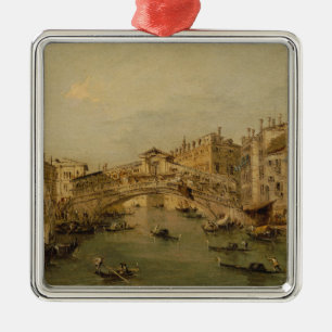 Venedig das Rialto Silbernes Ornament