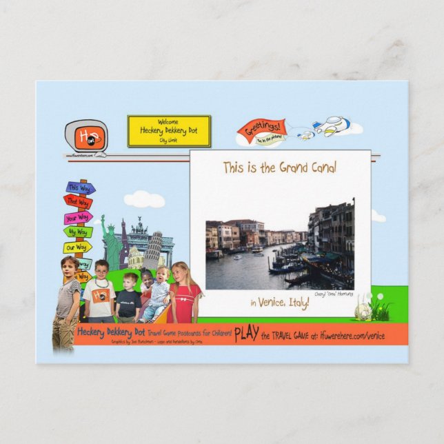 Venedig! Der Canal Grande Postkarte (Vorderseite)