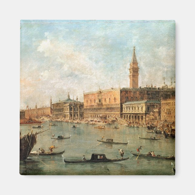 Venedig: Der Dogenpalast und der Molo von der Ba Magnet (Vorne)