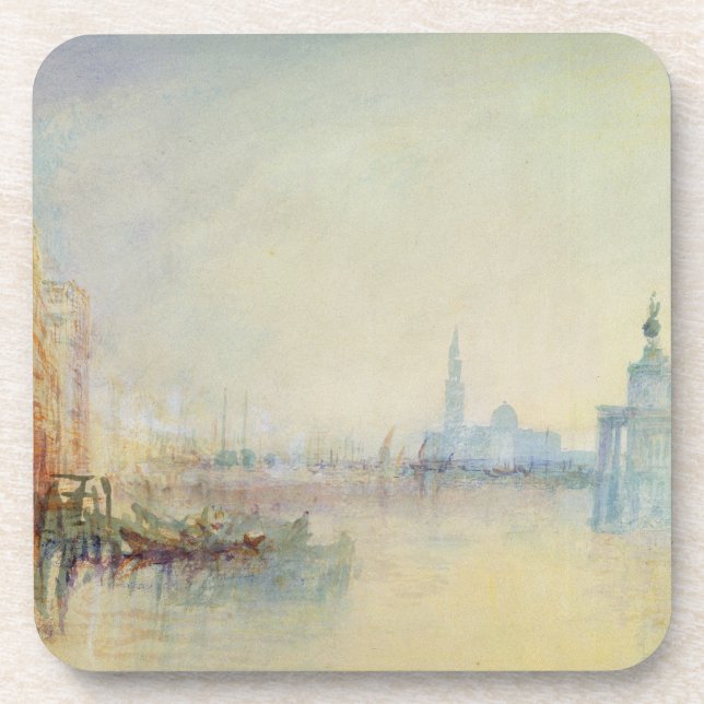 Venedig, der Mund des Canal Grande, c.1840 (w/c Untersetzer (Vorderseite)