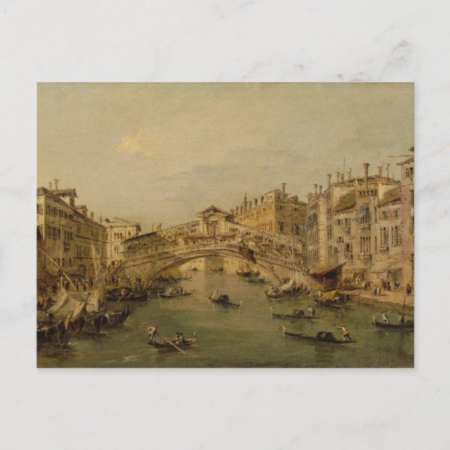 Venedig Der Rialto Postkarte (Vorderseite)